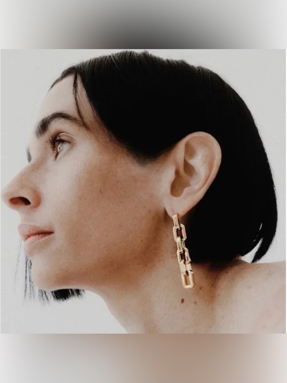 Eddie Borgo Supra Chain Link Earrings in 12K Gold Vermeil